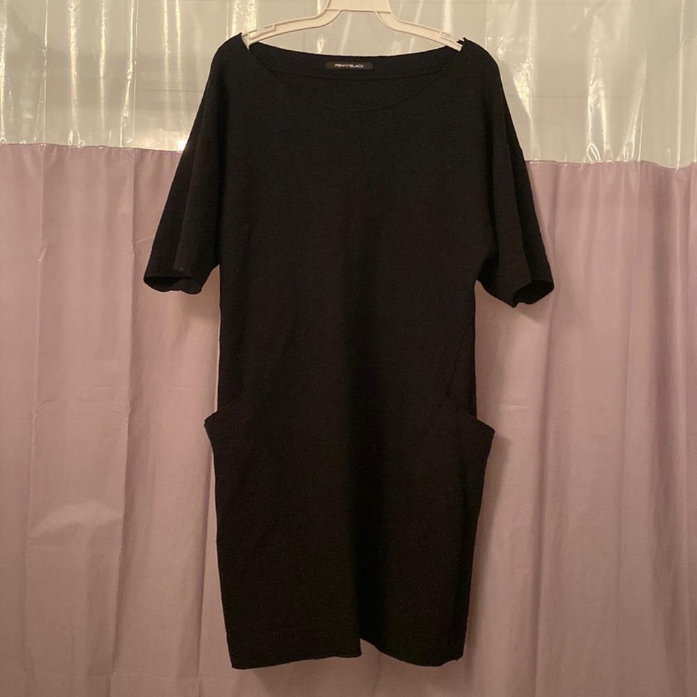 Penny Black Dress With Pockets Size Large